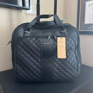 NEW Kroser Premium Rolling Briefcase for 15.6 Inch Laptops - Water-Repellent